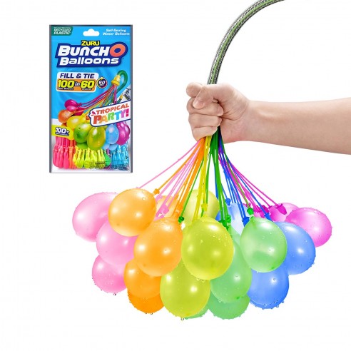 ZURU Buncho Ballons (Set di 3 Grappoli di Palloncini Bombe Acqua) In busta (14x26cm)…x1
